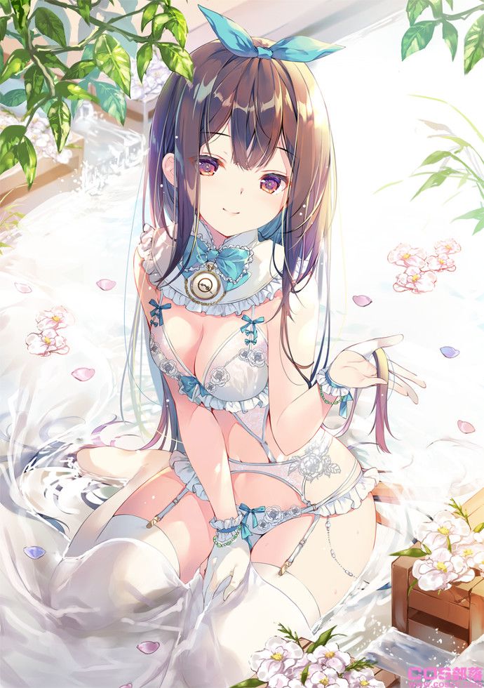 [动漫美图]黑亮柔顺!黑色长发女子插画特辑(图9)