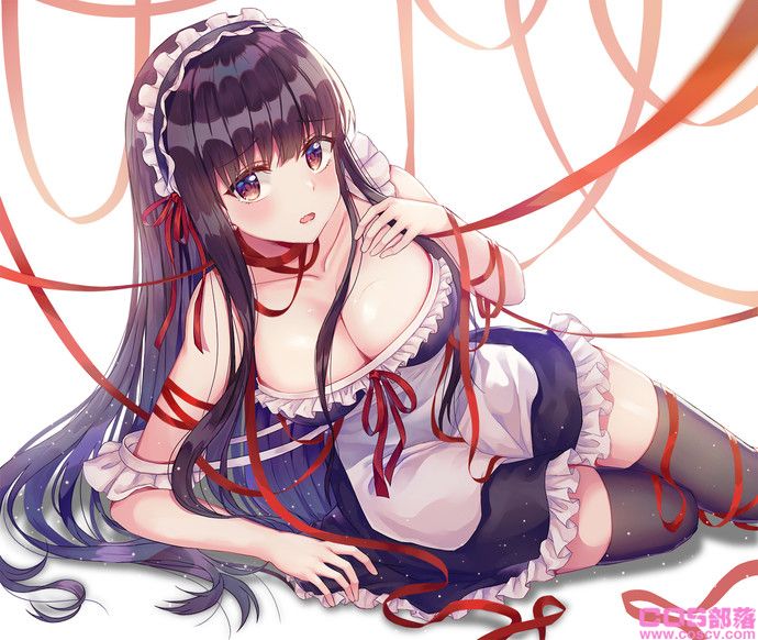 [动漫美图]黑亮柔顺!黑色长发女子插画特辑(图7)