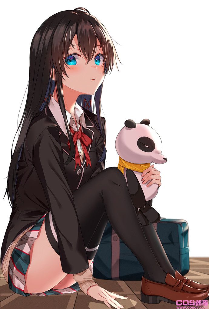 [动漫美图]黑亮柔顺!黑色长发女子插画特辑(图8)