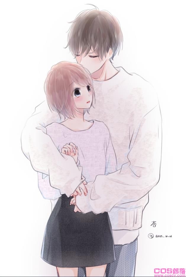 [Pixiv精选]从后拥抱你♡背后抱插画特辑(图9)
