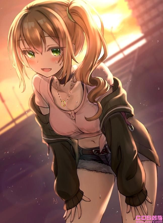 [Pixiv精选]垂于侧面的小尾巴。侧马尾女子插画特辑(图8)