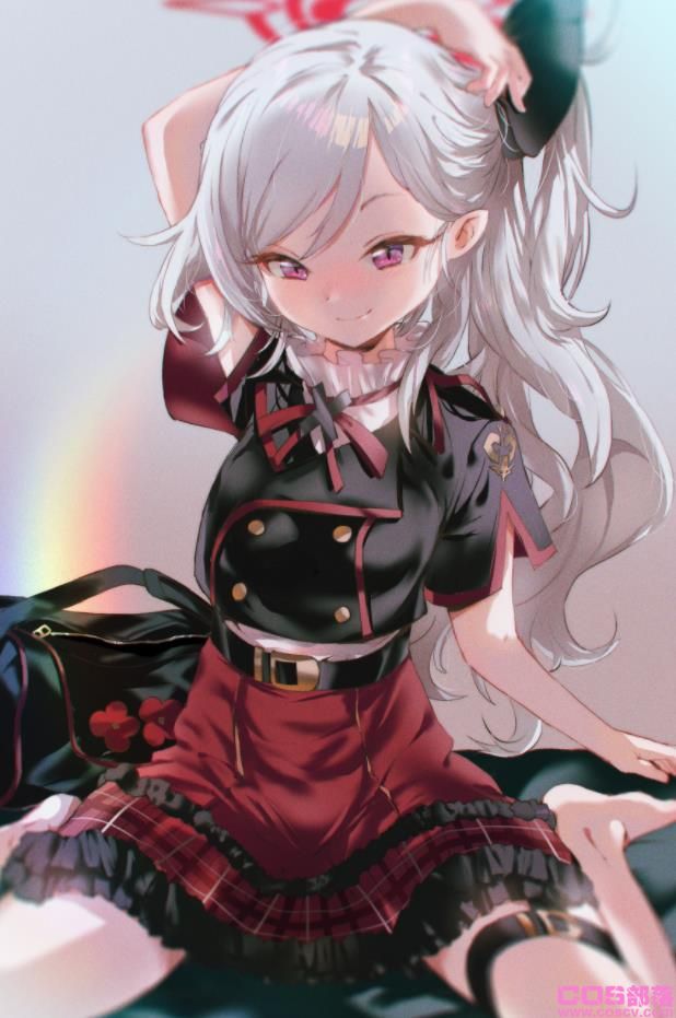 [Pixiv精选]垂于侧面的小尾巴。侧马尾女子插画特辑(图7)