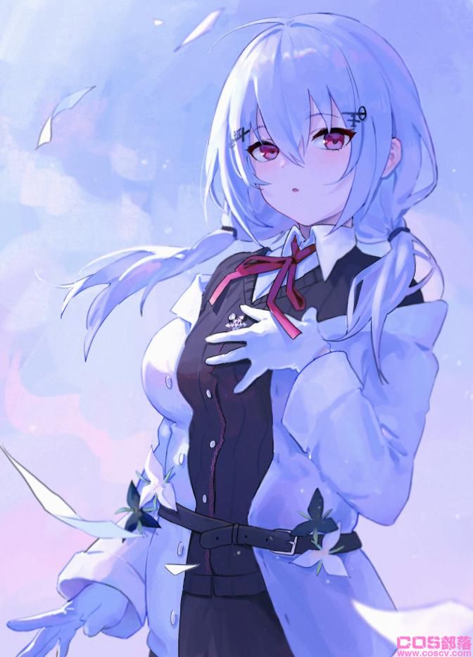 [Pixiv精选]自然垂下的发梢♡低双马尾女孩插画特辑(图4)