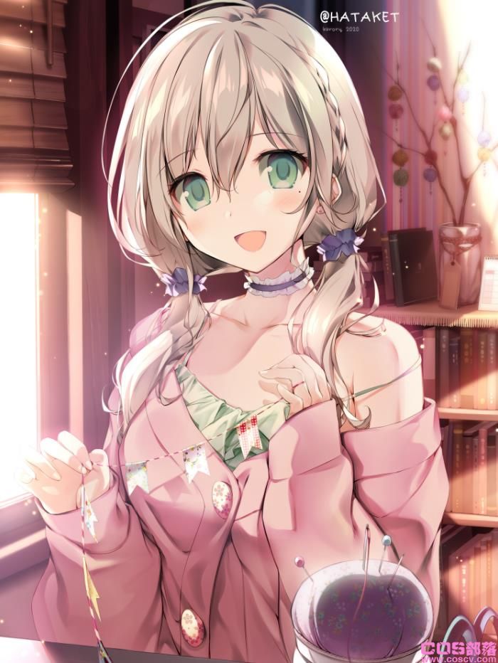 [Pixiv精选]自然垂下的发梢♡低双马尾女孩插画特辑(图3)