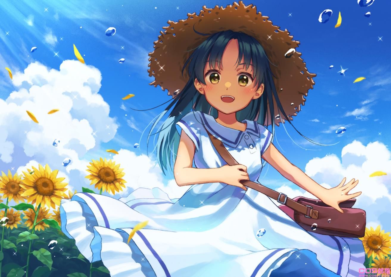 [Pixiv精选]夏日风景线。草帽插画特辑(图1)