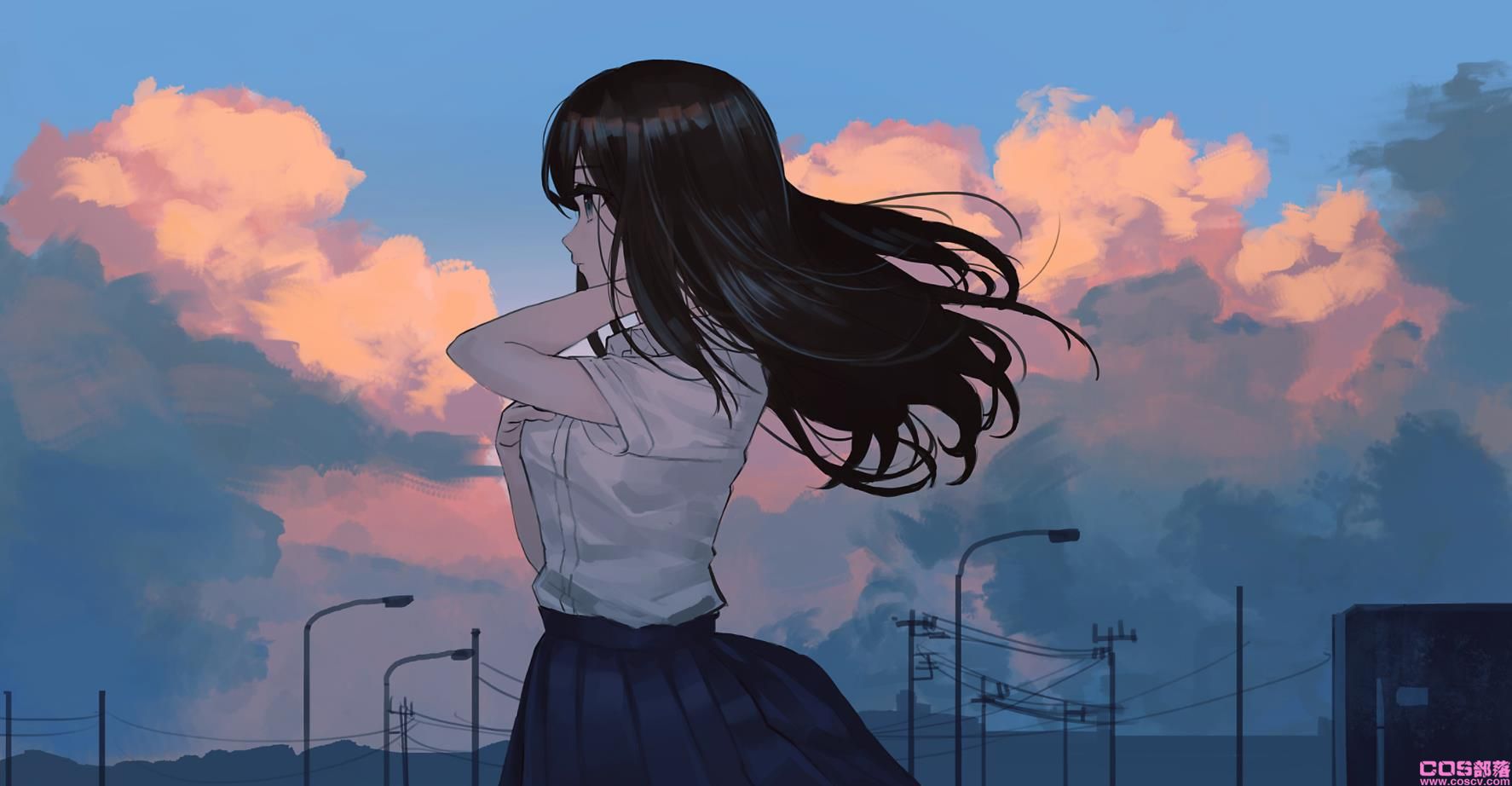 [Pixiv精选]追随她们的视线。女子侧脸插画特辑(图6)