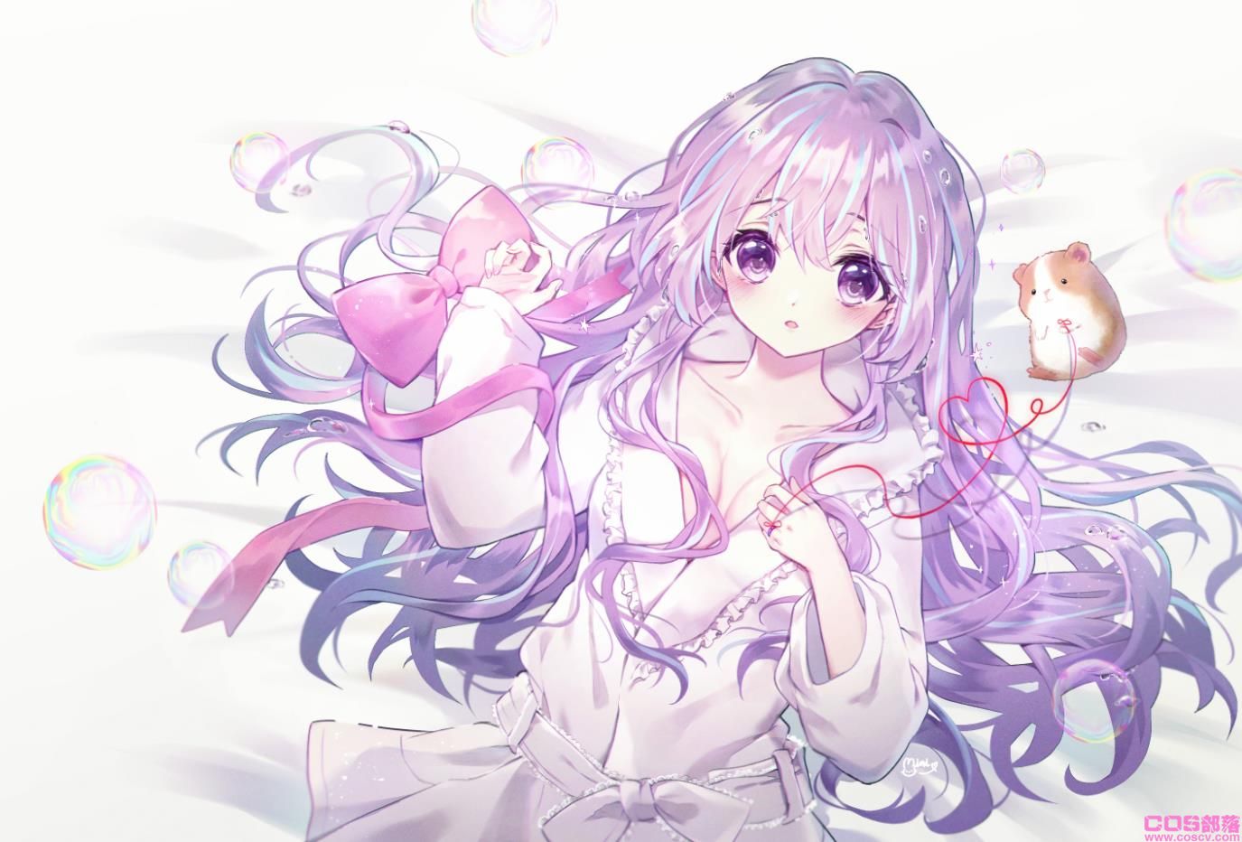 [Pixiv精选]散发神秘感。紫发女子插画特辑(图5)