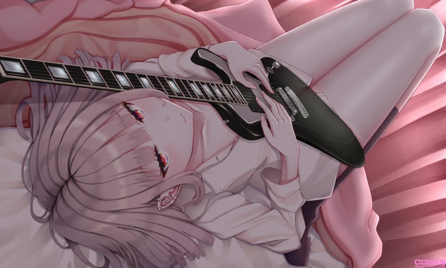 [Pixiv精选]拨动琴弦！吉他女子插画特辑(图2)