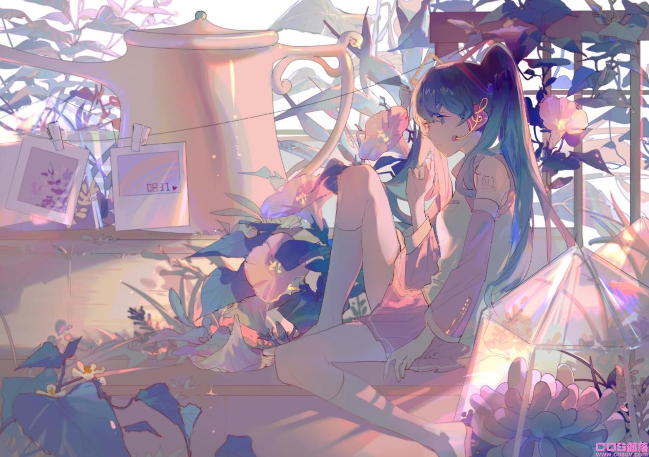 [Pixiv精选]于清晨盛开。牵牛花与女孩插画特辑(图8)