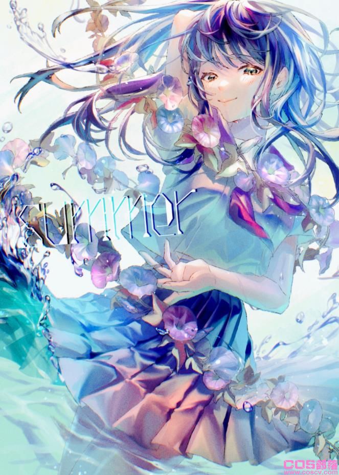 [Pixiv精选]于清晨盛开。牵牛花与女孩插画特辑(图3)