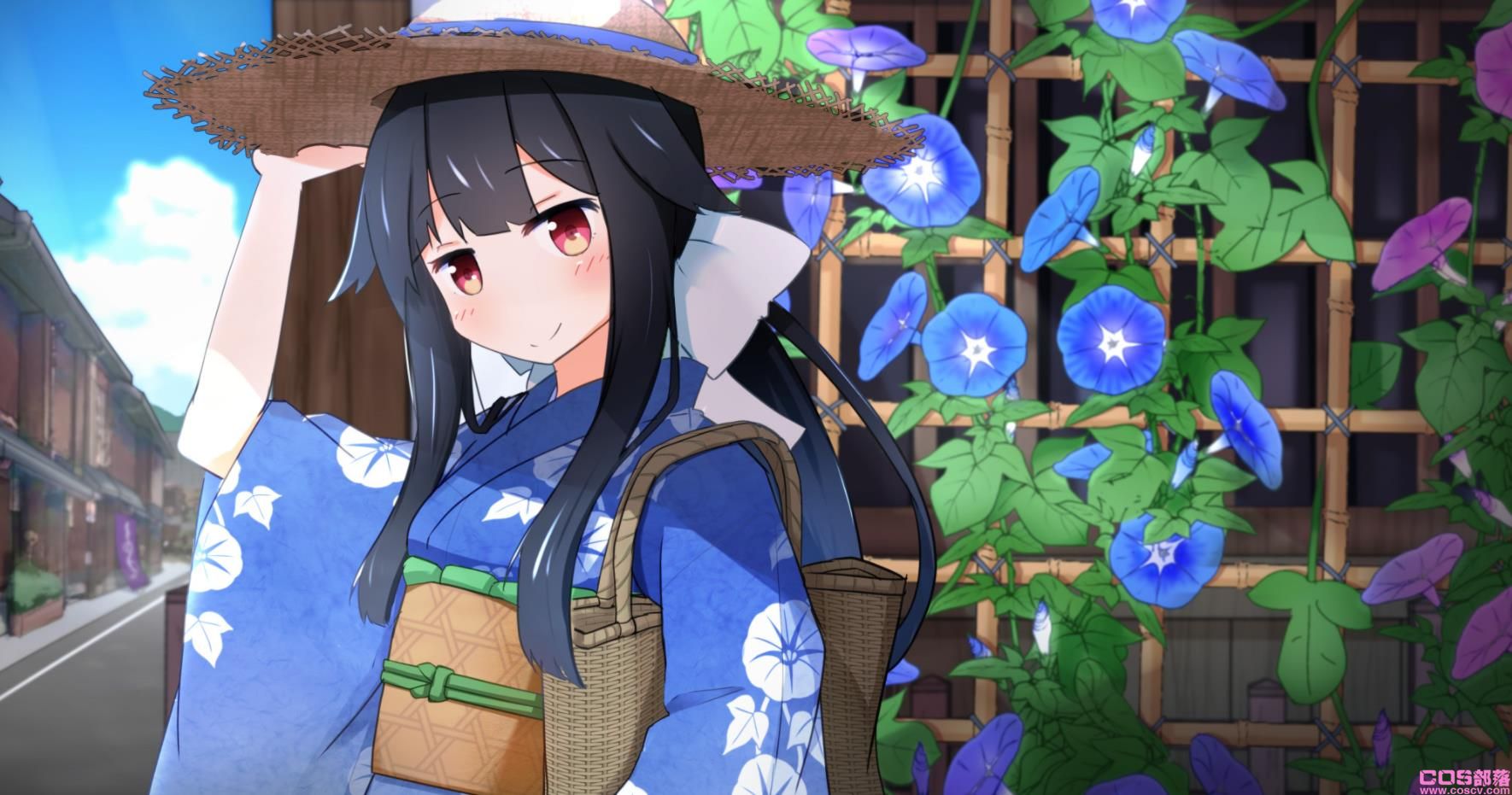 [Pixiv精选]于清晨盛开。牵牛花与女孩插画特辑(图7)