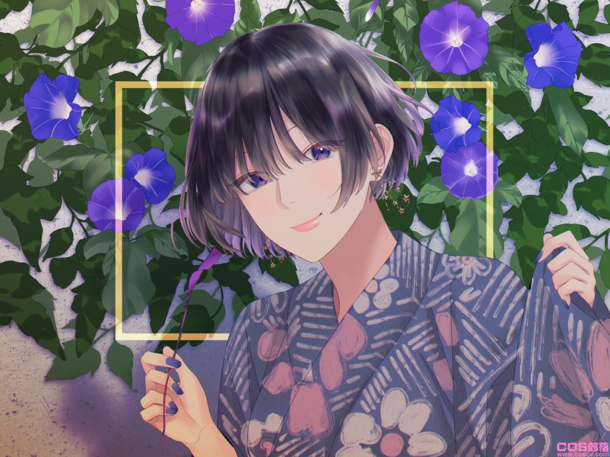 [Pixiv精选]于清晨盛开。牵牛花与女孩插画特辑(图11)