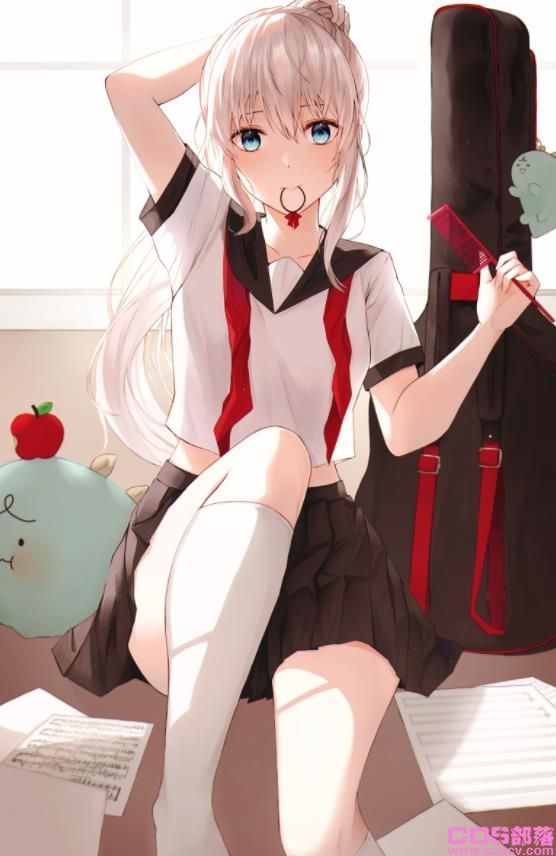 [Pixiv精选]惹人喜爱的摇曳小尾巴。马尾辫制服女子插画特辑(图3)