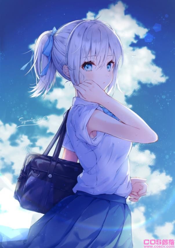[Pixiv精选]惹人喜爱的摇曳小尾巴。马尾辫制服女子插画特辑(图9)