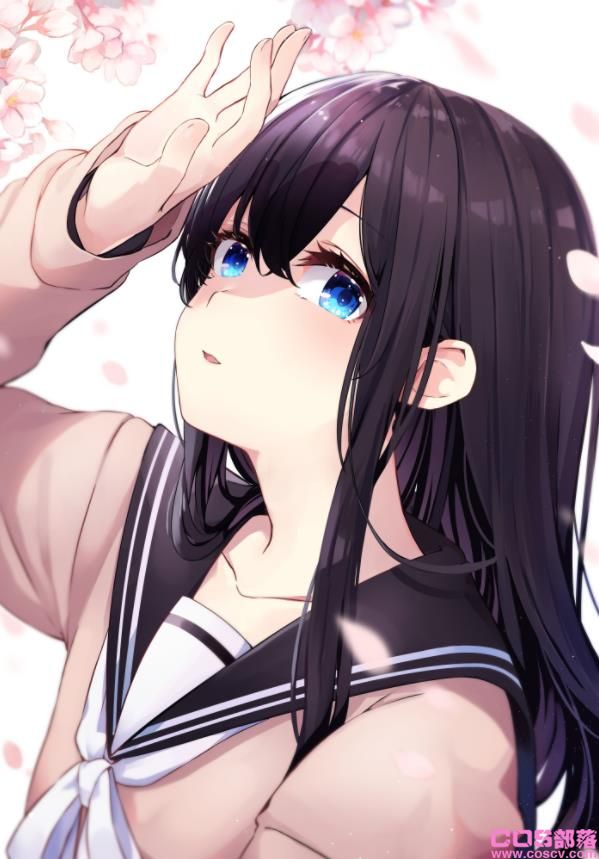 [Pixiv精选]乌黑亮丽。黑长直女子插画特辑(图2)