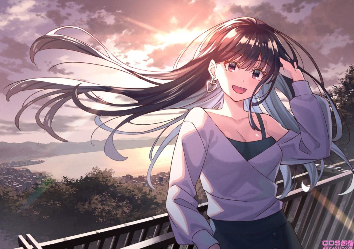 [Pixiv精选]乌黑亮丽。黑长直女子插画特辑(图10)