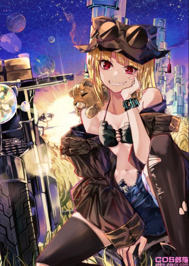 [Pixiv精选]五彩视界。墨镜女子插画特辑(图1)