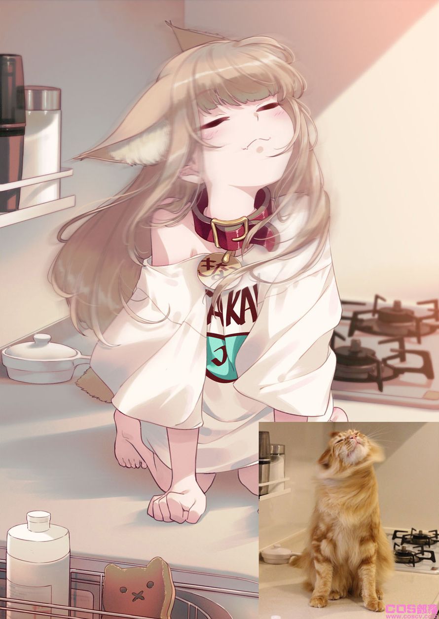 真有此猫！日本插画家40原《将喵星人萝莉化》猫娘就是它的化身！(图7)
