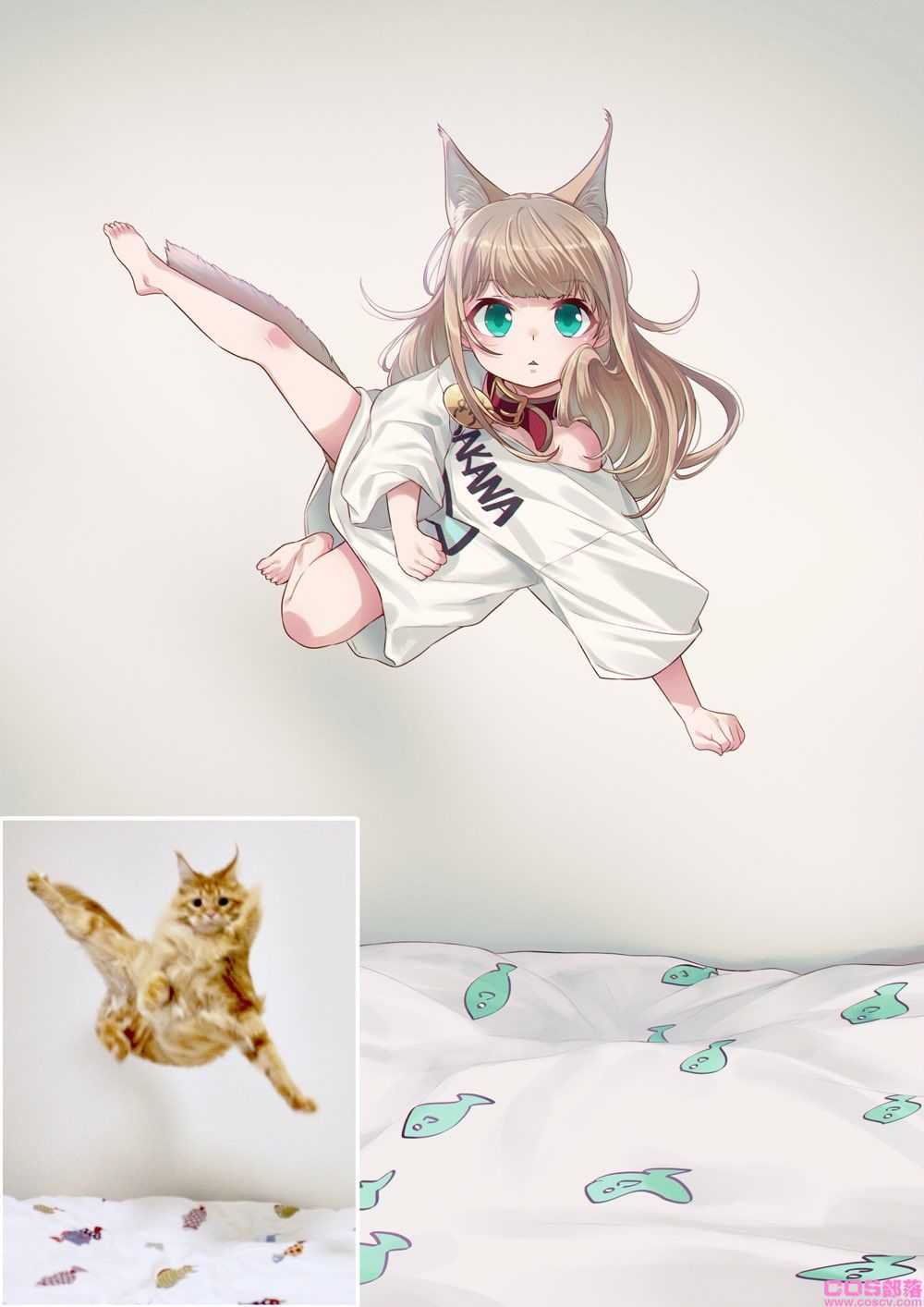 真有此猫！日本插画家40原《将喵星人萝莉化》猫娘就是它的化身！(图18)