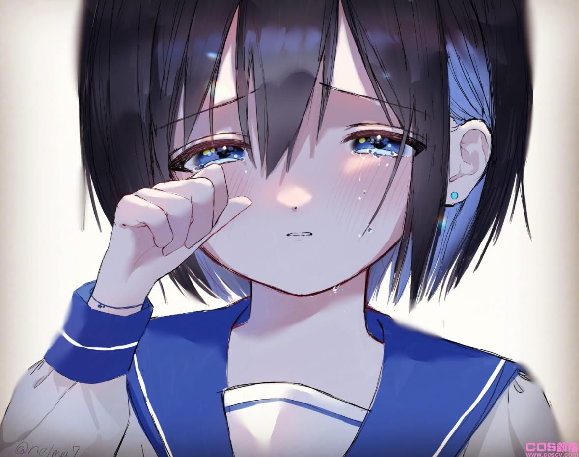 [Pixiv精选]欲知流泪的理由。哭脸女孩插画特辑(图8)
