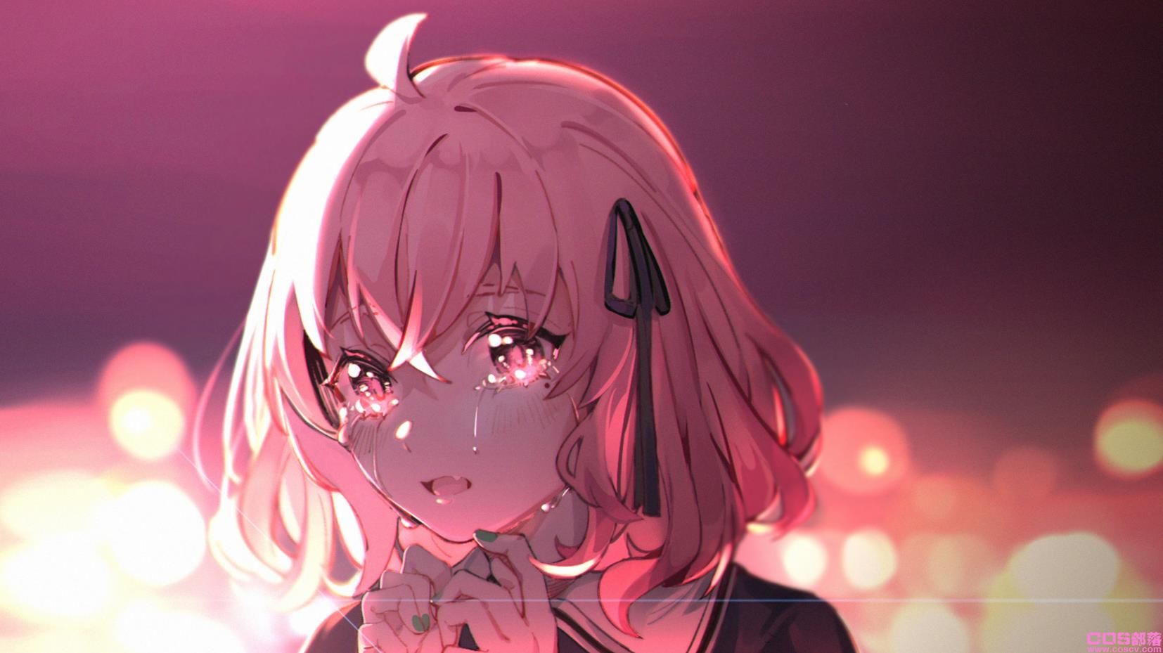 [Pixiv精选]欲知流泪的理由。哭脸女孩插画特辑(图13)