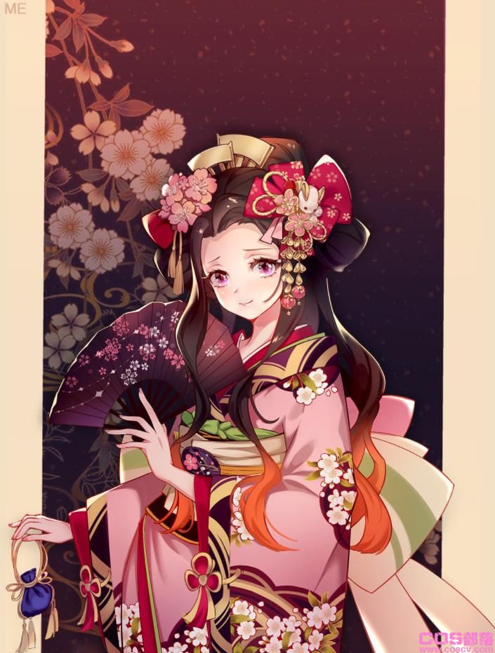 [Pixiv精选]于夜晚灿烂绽放。花魁插画特辑(图1)