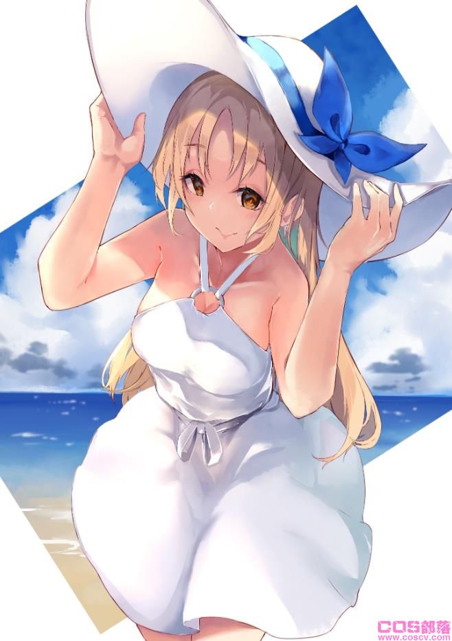 [Pixiv精选]衬托夏日的你。白色连衣裙女孩插画特辑(图4)
