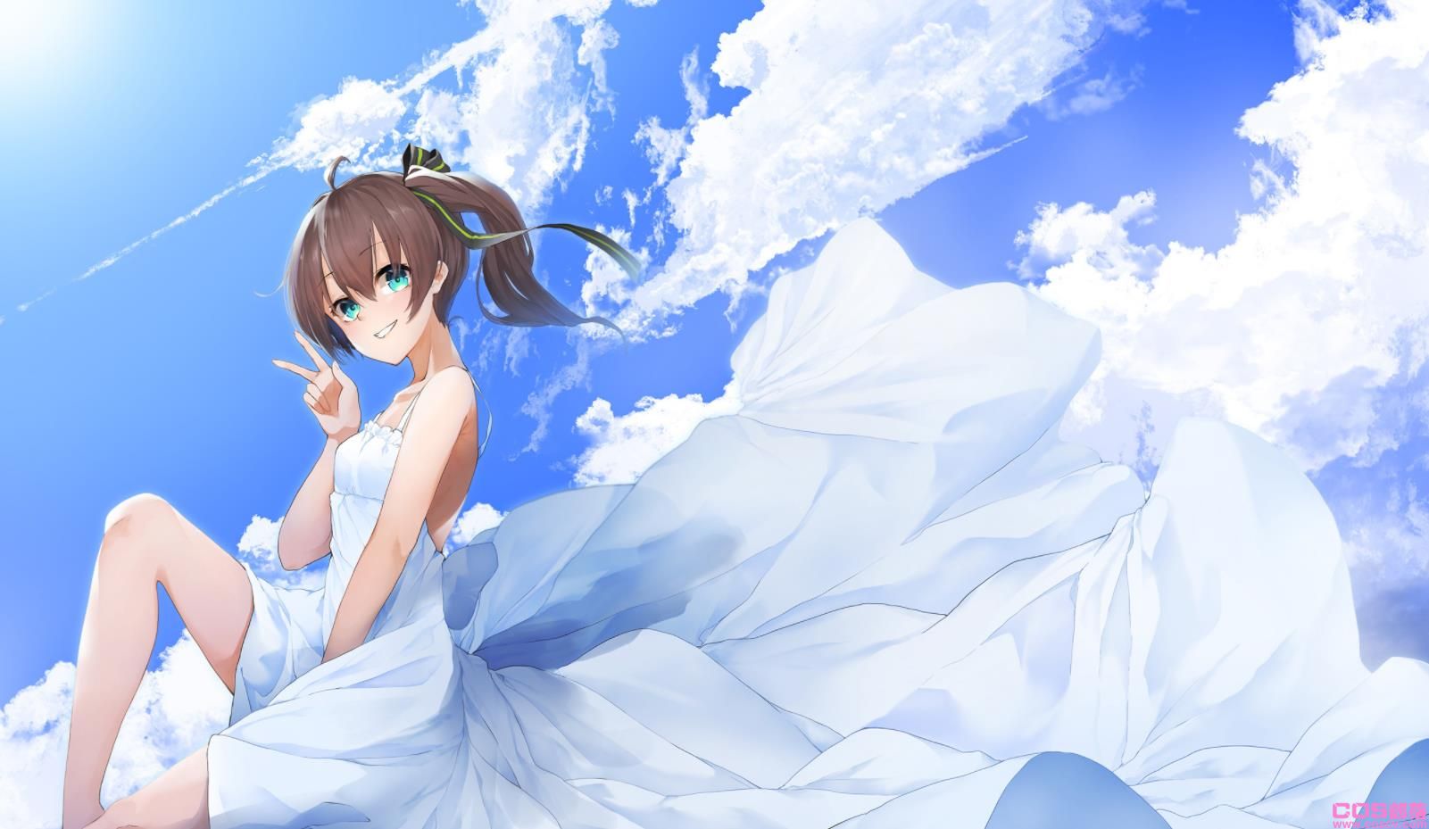 [Pixiv精选]衬托夏日的你。白色连衣裙女孩插画特辑(图10)