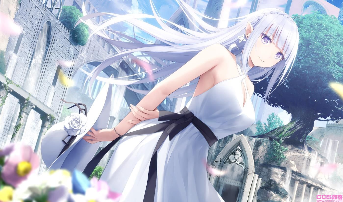 [Pixiv精选]衬托夏日的你。白色连衣裙女孩插画特辑(图7)