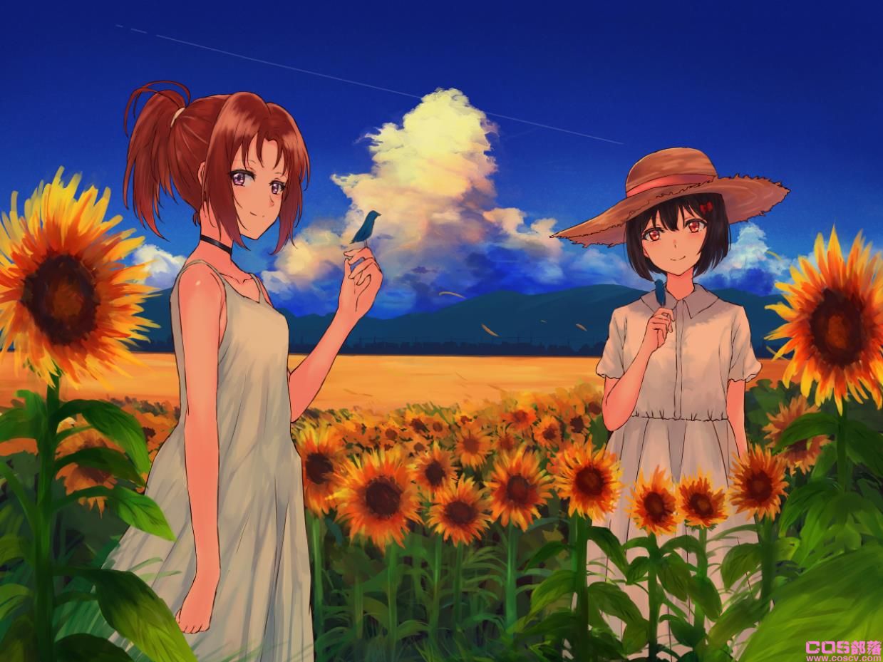 [Pixiv精选]衬托夏日的你。白色连衣裙女孩插画特辑(图15)
