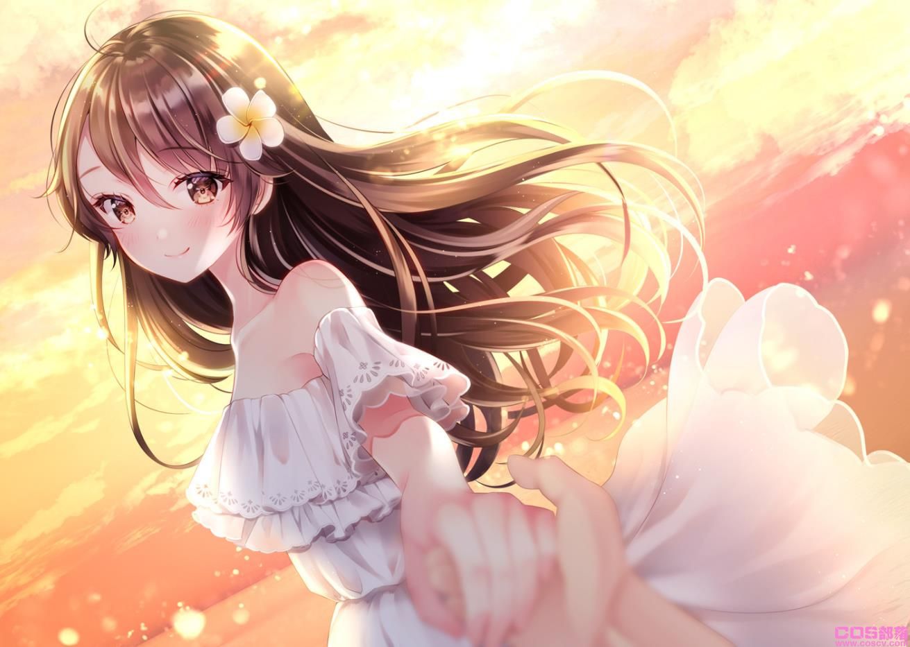 [Pixiv精选]衬托夏日的你。白色连衣裙女孩插画特辑(图14)