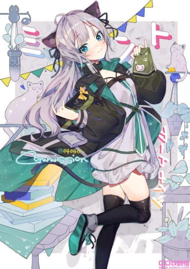 [Pixiv精选]可爱×可爱♡猫耳女子插画特辑(图12)