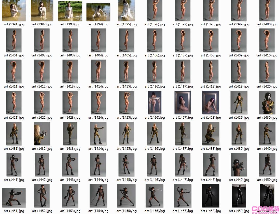 【Cos部落】艺用人体（4套）【3255P-10G】(图17)