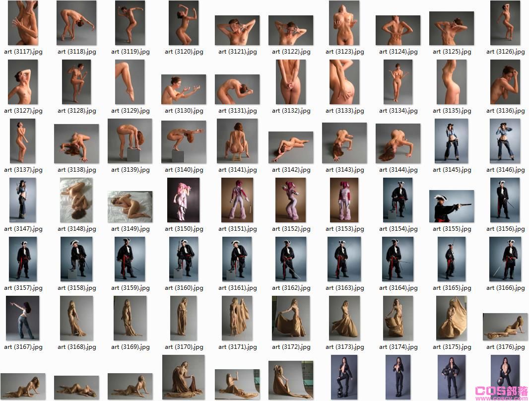 【Cos部落】艺用人体（4套）【3255P-10G】(图22)