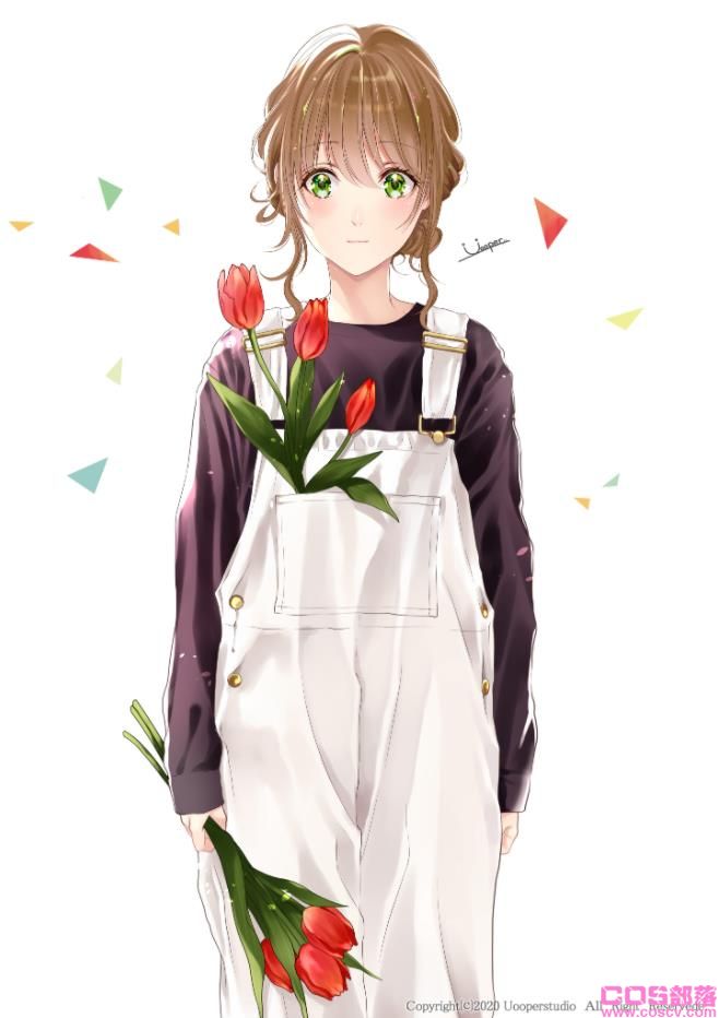 [Pixiv精选]杰出的功能性。背带裤、背带裙插画特辑(图1)