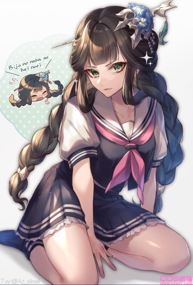 [Pixiv精选]朴素又可爱。麻花辫女孩插画特辑(图1)