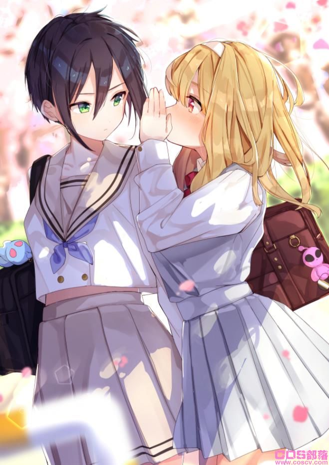 [Pixiv精选]身着制服的爱恋。学生百合插画特辑(图3)