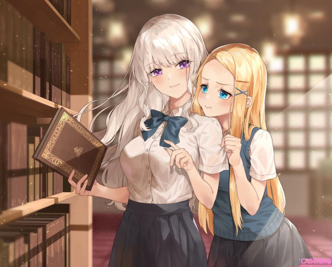 [Pixiv精选]身着制服的爱恋。学生百合插画特辑(图7)