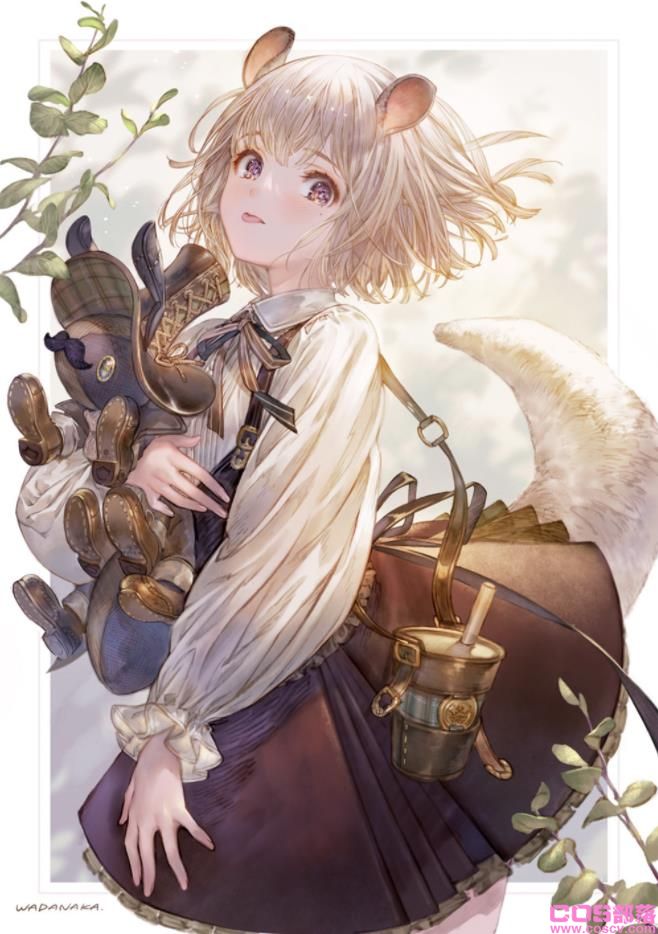 [Pixiv精选]偷偷探出来。「裙中尾巴」插画特辑(图5)