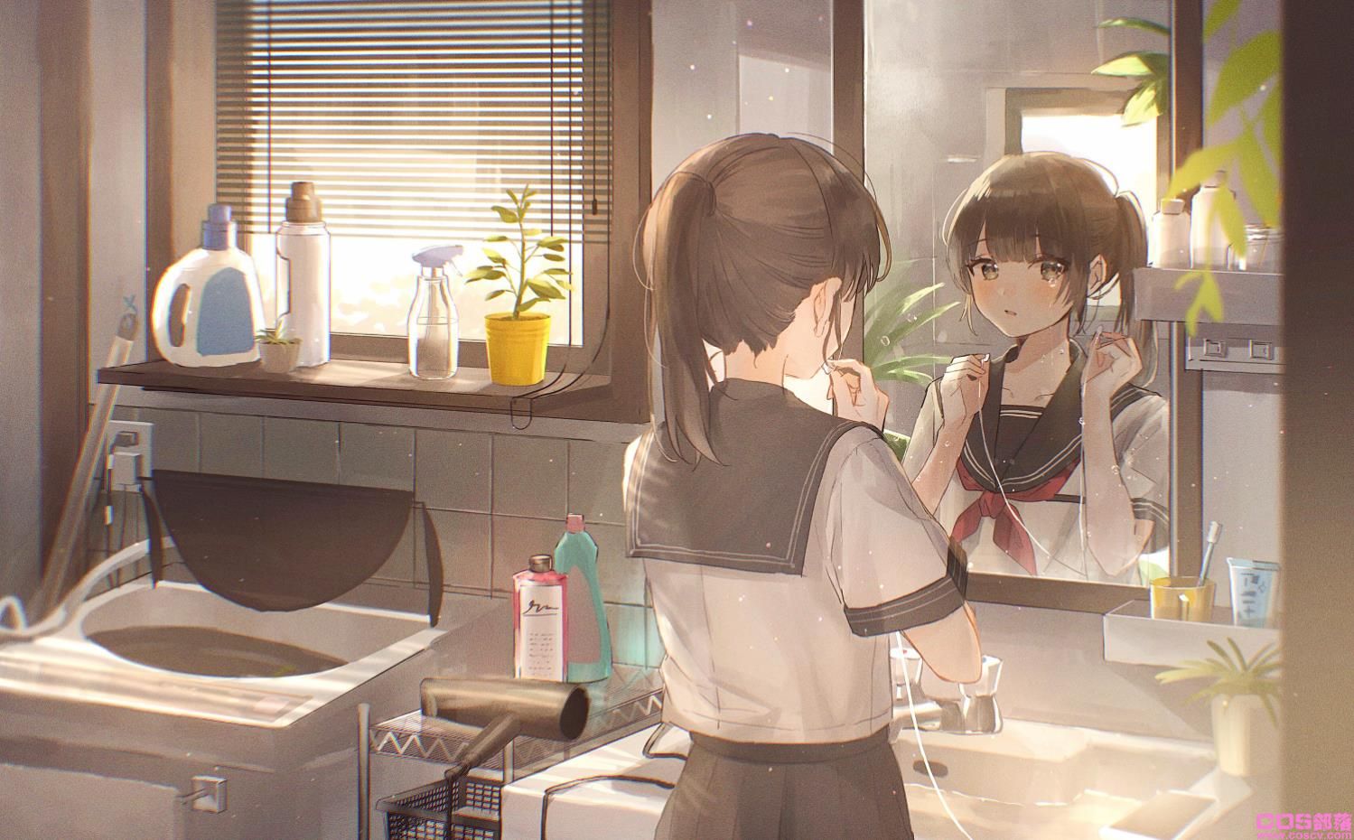 [Pixiv精选]照映出的是？透过镜子的插画特辑(图9)