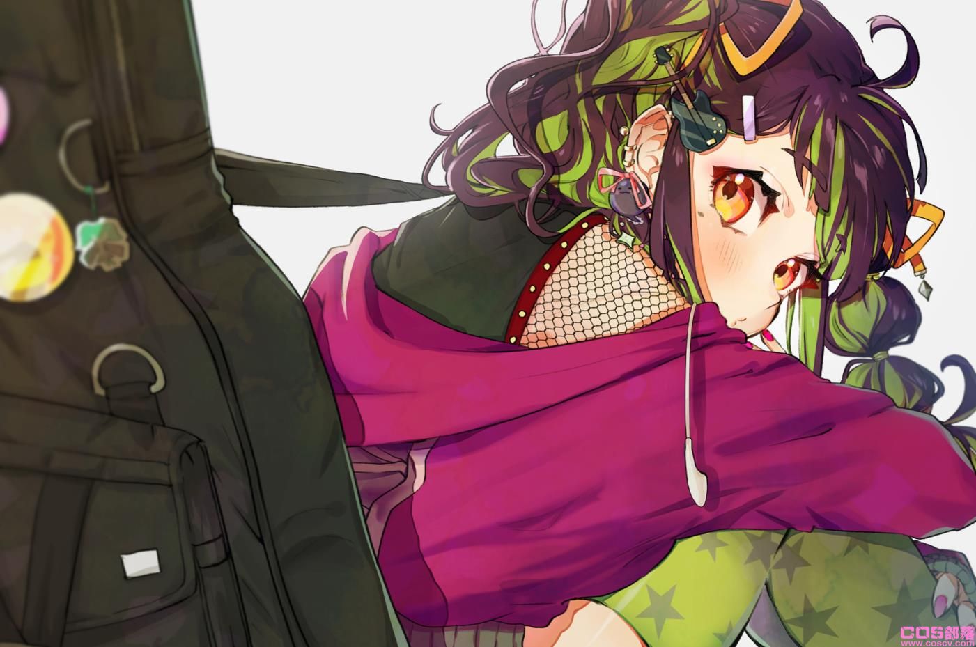 [Pixiv精选]若隐若现的时尚。挂耳染插画特辑(图10)