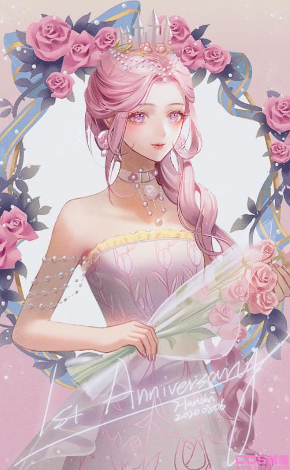 [Pixiv精选]缤纷摇曳。粉色头发女孩插画特辑(图8)