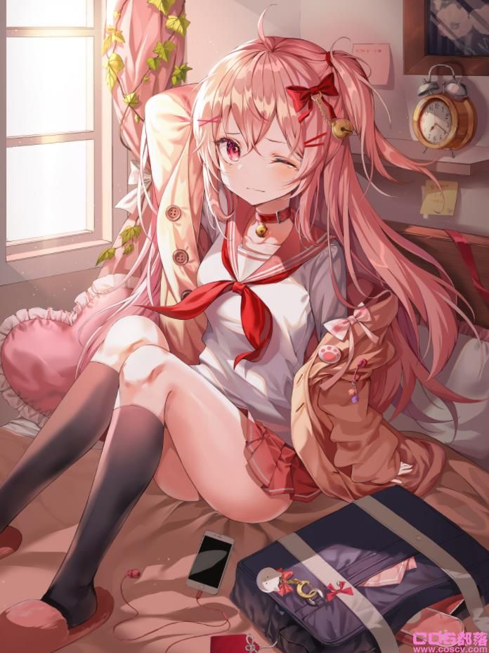 [Pixiv精选]缤纷摇曳。粉色头发女孩插画特辑(图7)