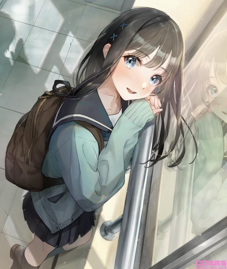 [Pixiv精选]背影也超可爱♡后背包女孩插画特辑(图2)