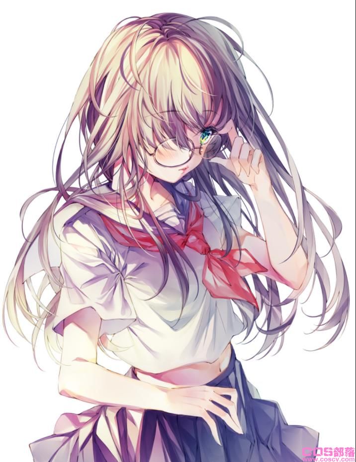 [Pixiv精选]再看仔细点。「手托眼镜」插画特辑(图5)