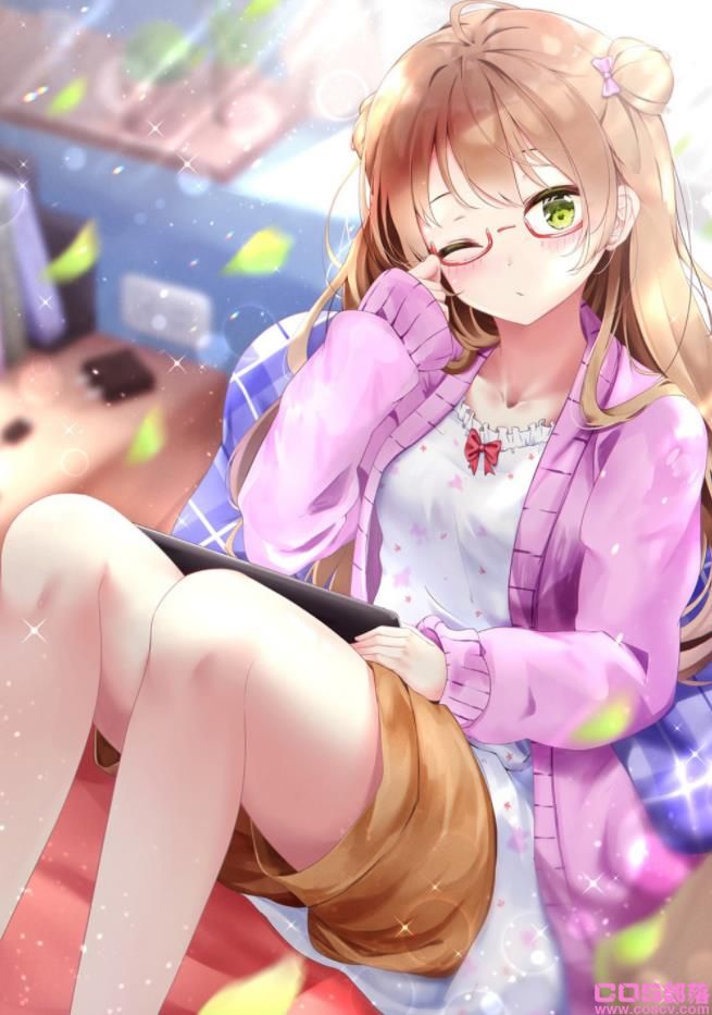 [Pixiv精选]再看仔细点。「手托眼镜」插画特辑(图2)