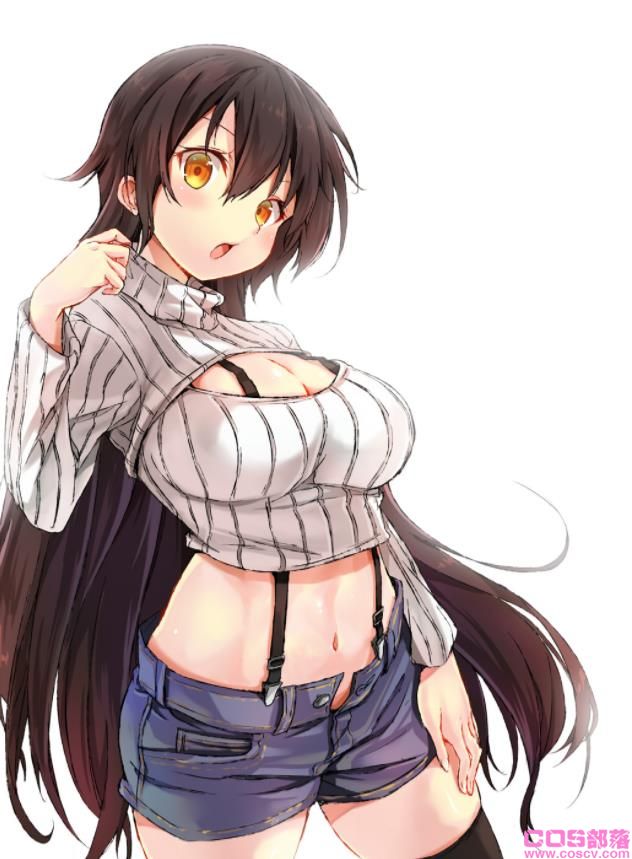 [Pixiv精选]展示乳沟♡开胸高领衣特辑(图6)