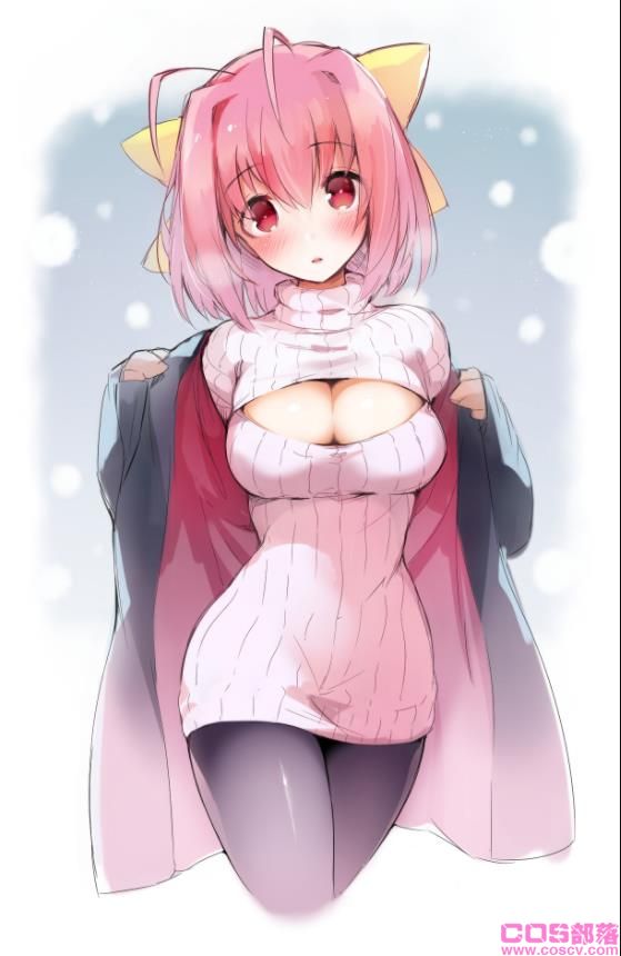 [Pixiv精选]展示乳沟♡开胸高领衣特辑(图3)
