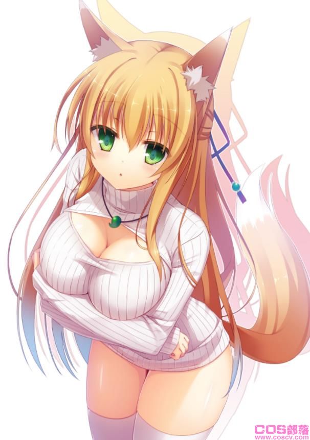 [Pixiv精选]展示乳沟♡开胸高领衣特辑(图2)