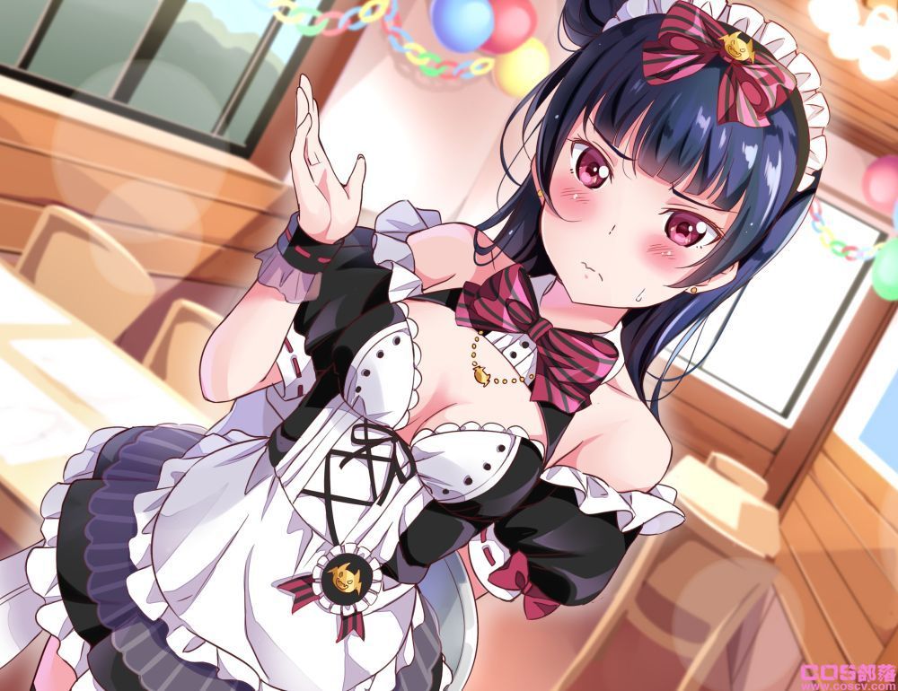 身穿女仆装的美少女(图10)